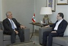 Former President Michel Sleiman Meets Minister Wael Bou Faour